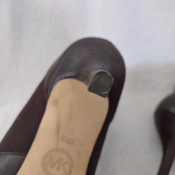 Michael Kors Brown High Heel Jet Set 6 Boots Size 8 1/2 M - Picture 10 of 12